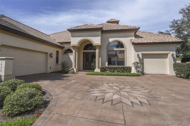 The stamped concrete driveway is a statement of wh