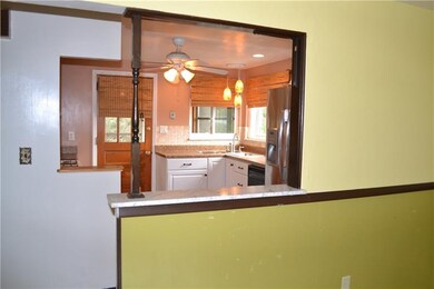 The dining room is open to the kitchen.