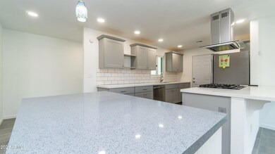 Gleaming quartz counters