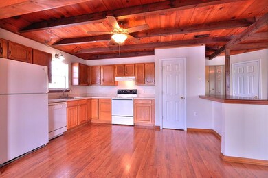 View of Kitchen from the Dining Area.