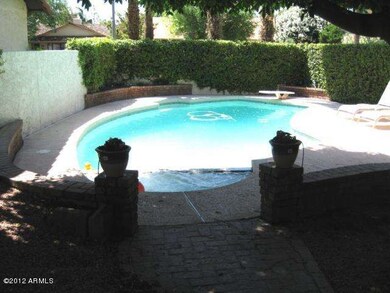 View of Pool and Spa from Den