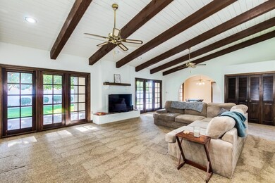 Greatrm,Fireplace,french door & window v