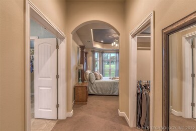 Double doors lead into a complete master suite.