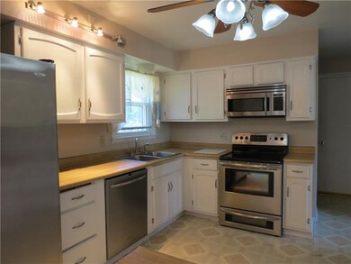 In addition to lots of cabinet space, the countert