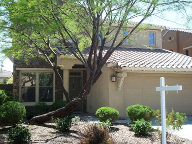 Front with attractive stone accent