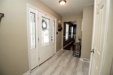 Entryway with new luxury vinyl flooring