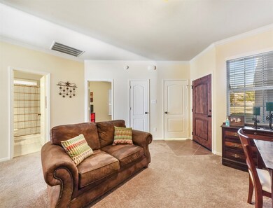 Spacious front entrance with guest bathroom!