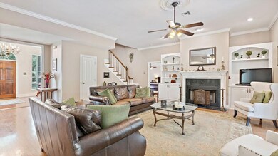 Beautiful Fireplace and built ins