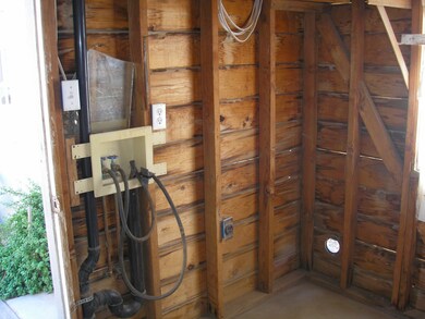 Inside storage shed