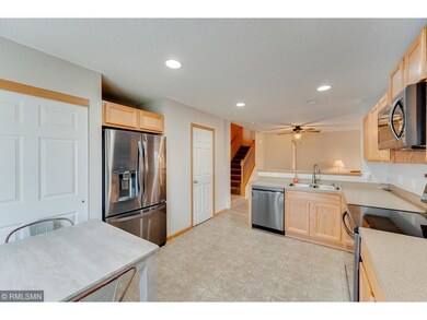 Recessed lighting creates a bright atmosphere.