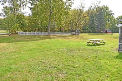 The large lot and back yard allows for family gath