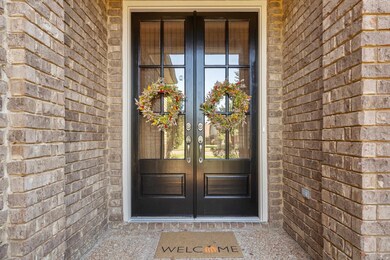Wood double front doors