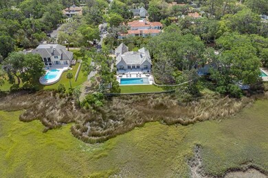 Aerial of Cottage 120 from the marsh
