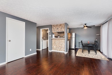 Living Room to Dining and Kitchen