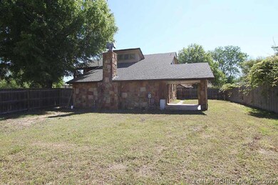 Large back and side yard with nice covered patio.