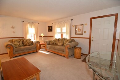 Lots of light and nice windows accent this living 