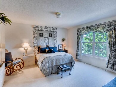 Large master bedroom with private bath and walk in