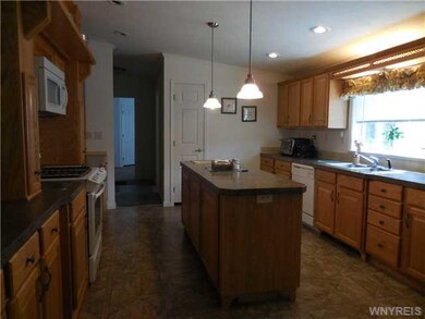 Kitchen. Fully applianced kitchen with island.