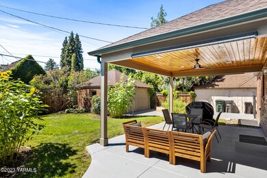 Lighted covered back patio