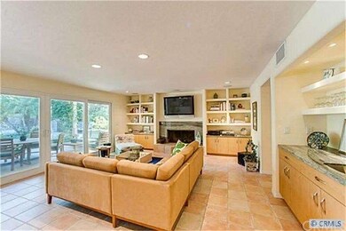 The Family room offers a wall of sliding glass doo
