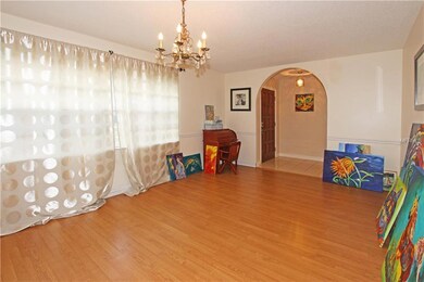 Living room used as an art studio