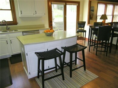 Eat-in kitchen open to family room with easy acces