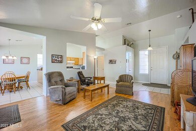 Family Room Flows to Kitchen