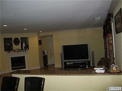 Family room  with cozy fireplace