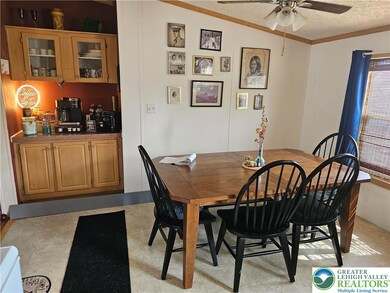 Dining space with built-in