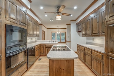 Kitchen featuring light hardwood / wood-style floo