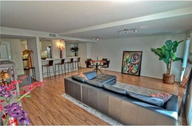 Living Room into the Kitchen