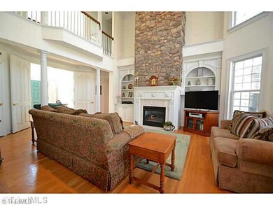 Den/Family/Great Room. 2 Story Family Room with lovely stone Fireplace