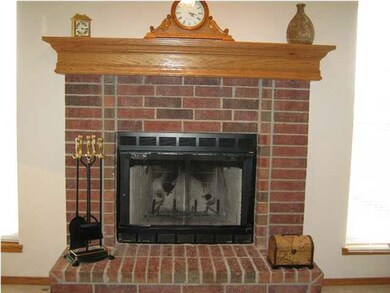 Woodburning fireplace