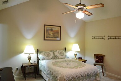 The master bedroom is very spacious and has a larg