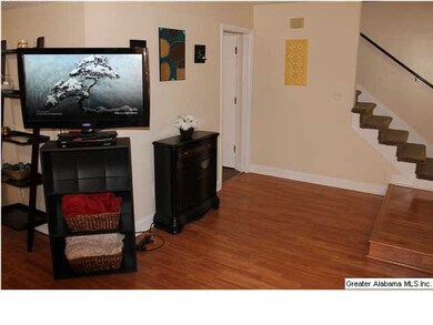 Large den on the main level with lots of natural l