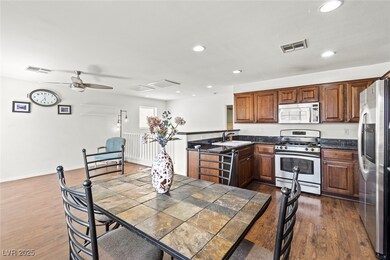 Upstairs dining room and lounge area