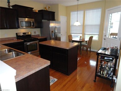 Large kitchen that is great for entertaining with 