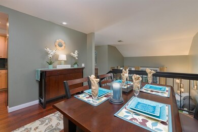 Dining Area features rich, espresso hardwood floor