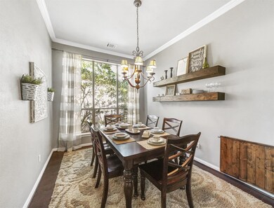 The formal dining area is the perfect place for family, entertaining and holidays