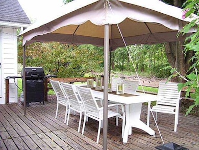 Patio/Deck. You can access the large deck through 