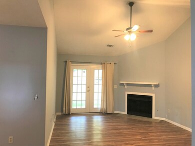 Family room with gas fire place