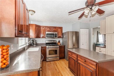 This large kitchen has all the modern conveniences