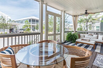 Screened front porch