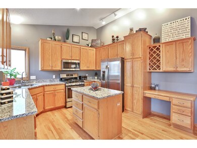 The updated kitchen offers new stainless appliance