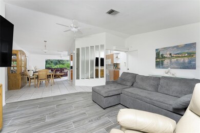 Living room and dining area all flow seamlessly together