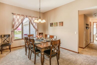 Formal Dining room with great natural light from t