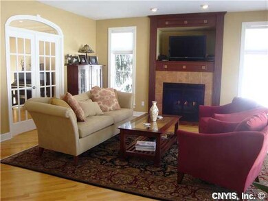 Family Room Fireplace is a focal point in the fami