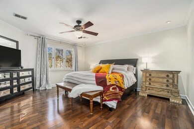 Upstairs, the Luxurious Primary Suite is flooded with natural light and features a Spa-Like Ensuite Bath with Dual Vanities, a Large Soaking Tub, and a Separate Glass Shower.