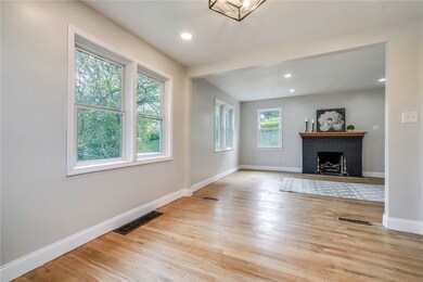 Dining room that opens into the living space with