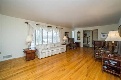 Second view shows the beautiful exposed hardwood f